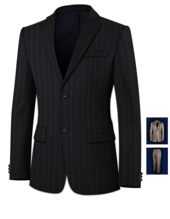Vestito Uomo Su Misura Padova with 2 Buttons, Single Breasted