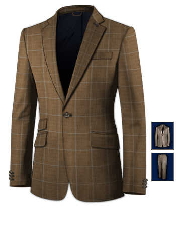 Abiti Da Sera Economici with 1 Button, Single Breasted