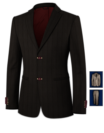 Vestiti Livorno with 2 Buttons, Single Breasted