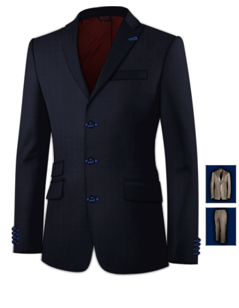Abiti Invitati Matrimonio with 3 Buttons, Single Breasted