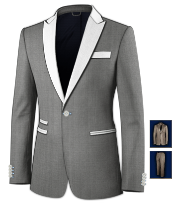 Abiti Unici Firmati Vendita Online with 1 Button, Single Breasted