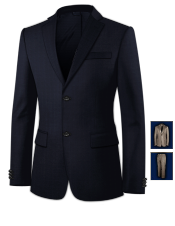 Abiti Sartoriali On Line with 2 Buttons, Single Breasted