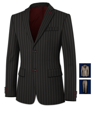 Abiti Su Misura Roma with 2 Buttons, Single Breasted