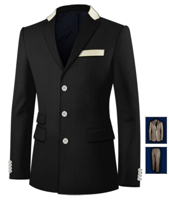 Giacca Uomo Su Misura On Line with 3 Buttons, Single Breasted