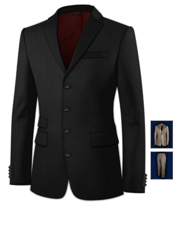 Vestiti Da Cerimonia Roma with 4 Buttons, Single Breasted