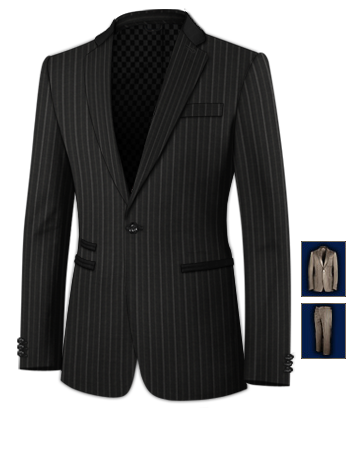 Abiti Su Misura Uomo Frosinone with 1 Button, Single Breasted