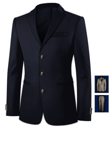 Abito Da Sposo Vestito Sartoriale Su Misura with 3 Buttons, Single Breasted