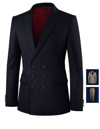 Abiti Giovanili Roma with 6 Buttons, Double Breasted (3 To Close)