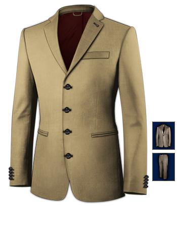 Prezzi Abito Uomo Su Misura with 4 Buttons, Single Breasted