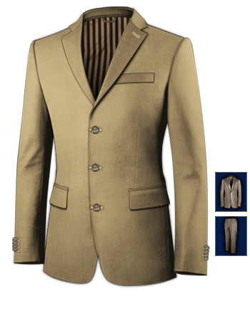 Abiti Ballo Su Misura with 3 Buttons, Single Breasted
