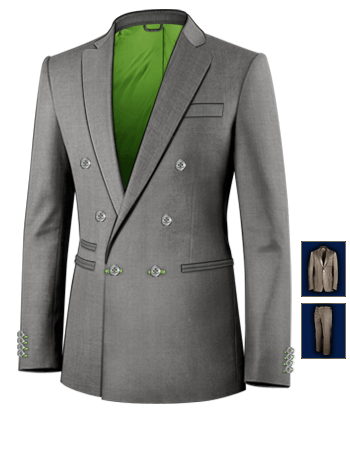 Vestiti Su Misura Napoli with 6 Buttons, Double Breasted (1 To Close)