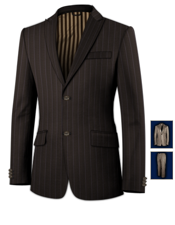 Abito Maschile Su Misura Napoli with 2 Buttons, Single Breasted