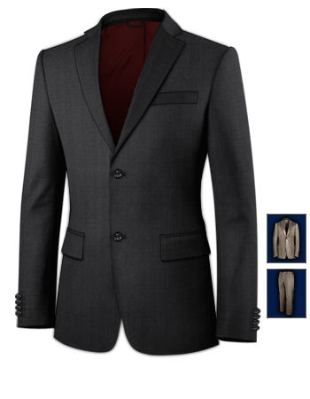 Abiti Uomo Casual with 2 Buttons, Single Breasted