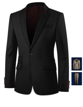 Prezzi Abiti Su Misura with 1 Button, Single Breasted