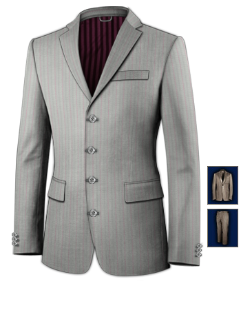 Abiti Su Misura Per Donna Milano with 4 Buttons, Single Breasted