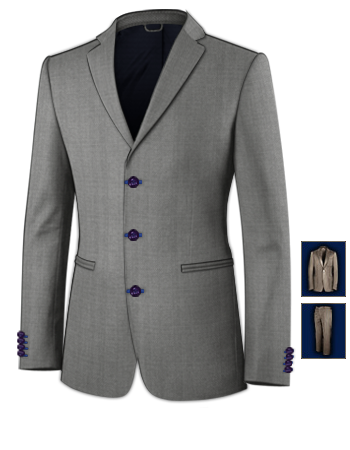 Abiti Per Cerimonia 2011 with 3 Buttons, Single Breasted