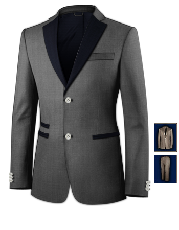 Roma Completi Su Misura with 2 Buttons, Single Breasted