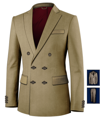 Sartoria Per Conto Terzi with 6 Buttons, Double Breasted (2 To Close)