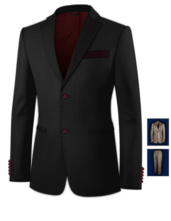 Abiti Sposo Misura with 2 Buttons, Single Breasted