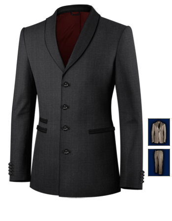 Abiti Da Lavoro Roma with 4 Buttons, Single Breasted