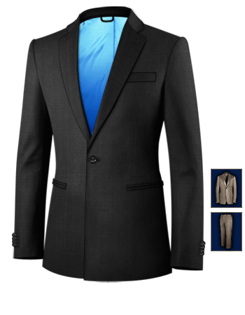 Abiti In Raso with 1 Button, Single Breasted