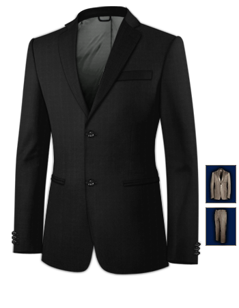 Abiti Su Misura Sardegna with 2 Buttons, Single Breasted