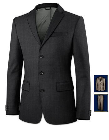 Abiti Per Testimoni Di Nozze with 3 Buttons, Single Breasted