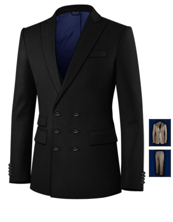 Abito Rosso with 6 Buttons, Double Breasted (3 To Close)