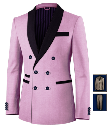 Suello Abiti Su Misura with 6 Buttons, Double Breasted (2 To Close)