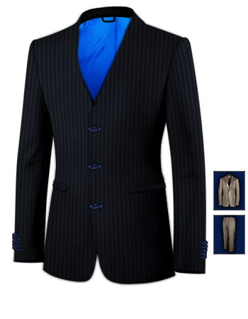 Abiti Su Misura Mantova with 3 Buttons, Single Breasted