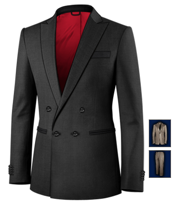 Abiti Su Misura Abbigliamento Classico with 4 Buttons, Double Breasted (1 To Close)