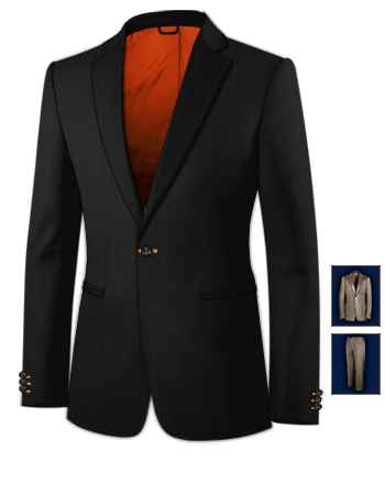 Abiti Su Misura Montecatini with 1 Button, Single Breasted