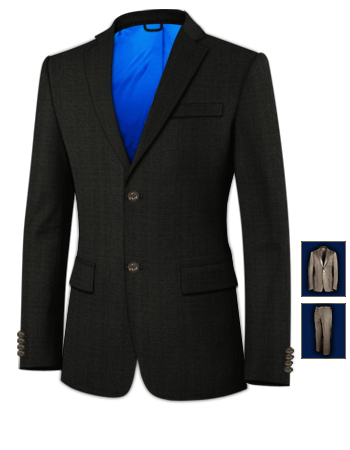 Abiti Su Misura Bologna with 2 Buttons, Single Breasted