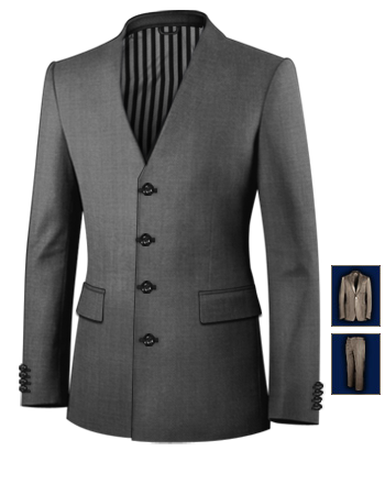 Abiti Su Misura Direttamente In Fabbrica with 4 Buttons, Single Breasted