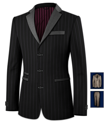 Abiti Rendigote with 3 Buttons, Single Breasted