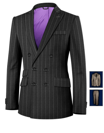 Abiti Su Misura Prezzi Modici with 6 Buttons, Double Breasted (2 To Close)