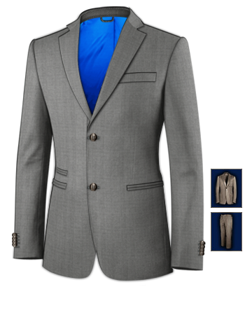 Abito Su Misura Uomo On Line with 2 Buttons, Single Breasted