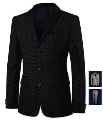Abito Su Misura Arezzo with 3 Buttons, Single Breasted
