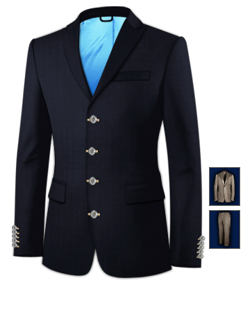 Abiti Su Misura Terni with 4 Buttons, Single Breasted