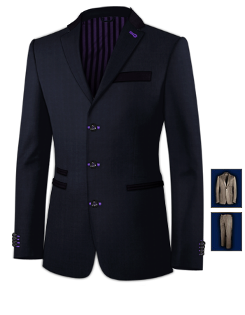 Abito Uomo Su Misura Prezzo with 3 Buttons, Single Breasted