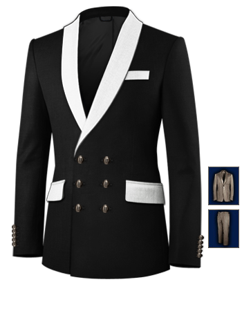 Abiti Su Misura Uomo On Line with 6 Buttons, Double Breasted (3 To Close)
