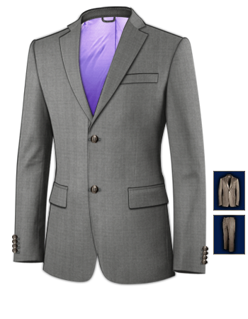 Abito Da Matrimonio with 2 Buttons, Single Breasted