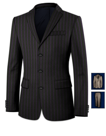 Abiti Da Cerimonia Taranto with 3 Buttons, Single Breasted