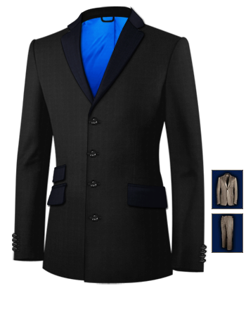 Sartoria Per Abiti Su Misura with 4 Buttons, Single Breasted