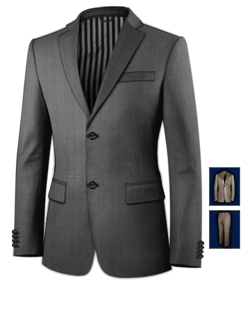 Abito Da Cerimonia Testimone with 2 Buttons, Single Breasted