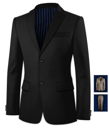 Abiti Neri with 2 Buttons, Single Breasted