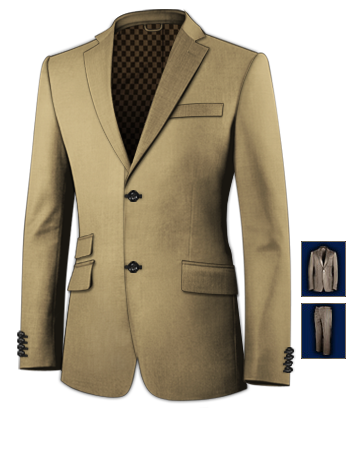 Abiti Su Misura Bergamo with 2 Buttons, Single Breasted