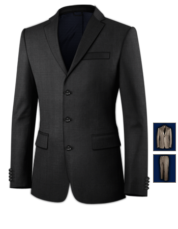 Abiti Su Misura Varese with 3 Buttons, Single Breasted