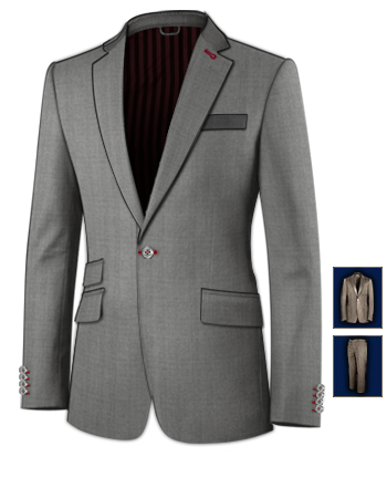 Abito Su Misura with 1 Button, Single Breasted