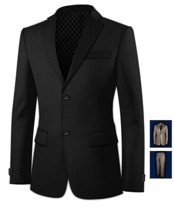 Abito Su Misura Online with 2 Buttons, Single Breasted